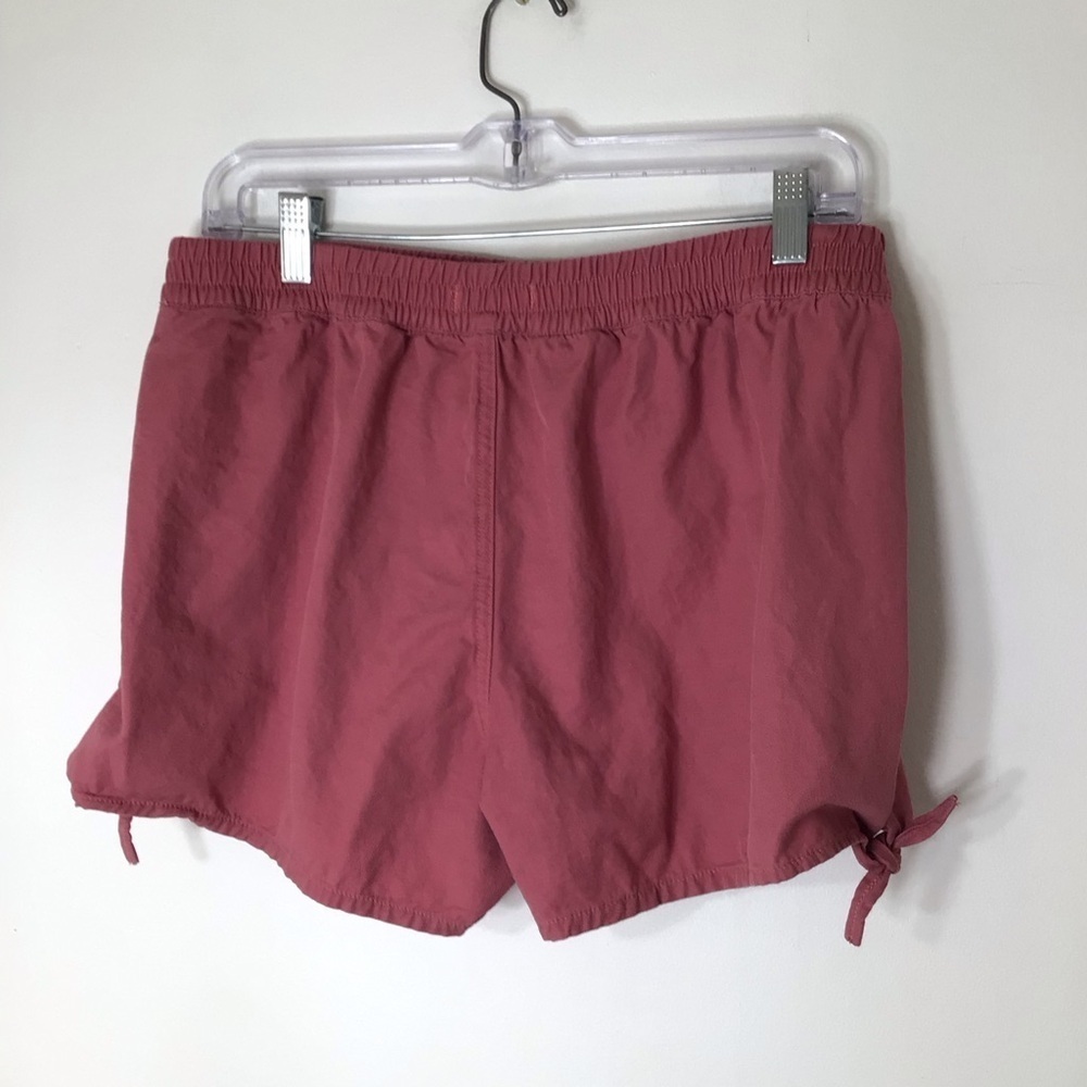 MADEWELL shorts women medium pink side tie